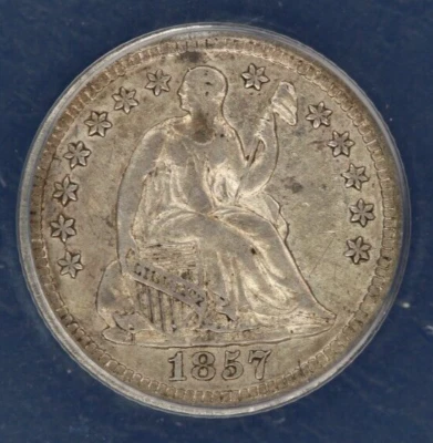 1857-O Seated Liberty Half Dime 10c ANACS - EF45 XF45 Lustrous Looks AU - Image 1 of 4