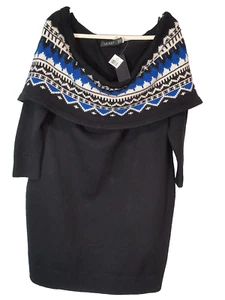 Neu mit Etikett - Lauren Ralph Lauren Pulloverkleid Größe 2X Fair Isle schulterfreie Wolle  - Bild 1 von 12