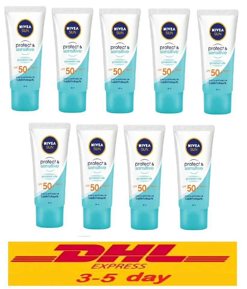 50ml NIVEA Sun Protect Sensitive Serum SPF 50 PA UVA UVB Oil Control