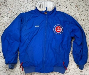 Columbia MLB Chicago Cubs Rare Vtg Reversible Bomber Jacket Size Large - Picture 1 of 15