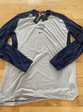 Nike MLB Baseball Milwaukee Brewers NKA3 L/S Shirt Men's M Player Issue Slim Fit