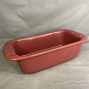 Longaberger Woven Traditions Pottery kleine Paprika Brot Laib Pfanne Schale - Bild 1 von 7