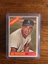 Joe Pepitone 1966 Topps Baseball Card