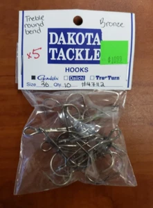 Gamakatsu Round Bend Treble Hooks Size 2/0 Qty 10 Style 47112 - Picture 1 of 5