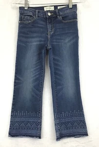 Jessica Simpson Cherished Crop Flare / Aztec Print Stretch Denim Jeans / Size 12 - Picture 1 of 12
