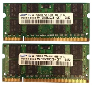 4GB (2X2GB) PC2-6400 DDR2 800MHz Laptop Memory - Picture 1 of 3