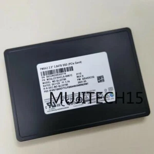 Samsung 3.84TB SSD PM9A3 U2 NVME MZ-QL33T80 PCIE MZQL23T8HCLS-00B7C GDA53C2Q - Afbeelding 1 van 3