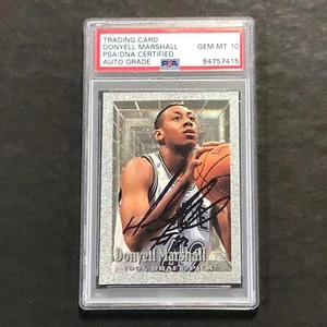 1994 Topps Donyell Marshall Signed Card AUTO PSA/DNA Slabbed Timberwolves - Picture 1 of 2