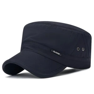 1X Men Casual Quick Drying Cadet Army Cap Sport Hat Outdoor Sun Hat Classic Cap - Picture 1 of 14