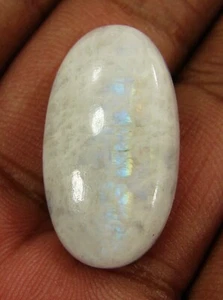 23.80 Ct Natural Rainbow Moonstone Loose Gemstone Cab Wire Wrap Stone - 13087 - Bild 1 von 2