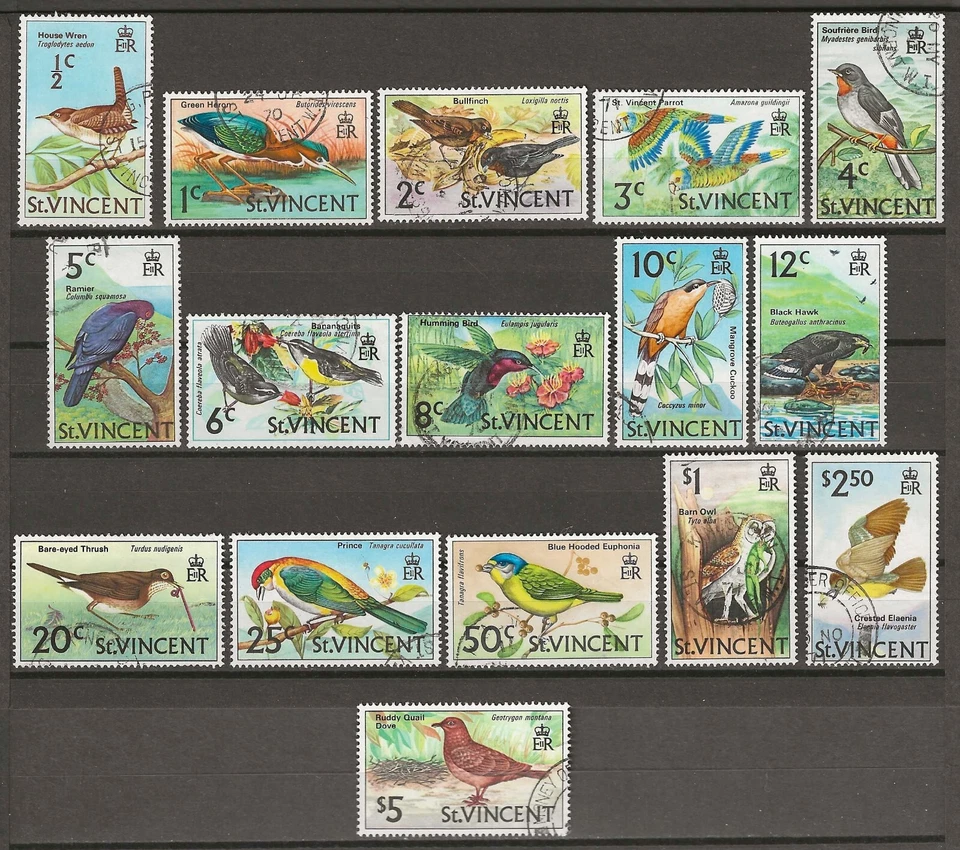 ST VINCENT 1970/71 SG 285/300 USADO - Imagem 1 de 1