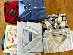 Size Large shirt lot Ralph lauren RL Abercrombie Fitch Dockers Tommy Hilfiger - Picture 1 of 5
