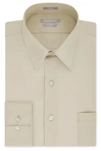 Van Heusen No Iron Lux Sateen Dress Shirt – Pecan, Athletic Fit, 18.5 36/37 NWT - Picture 1 of 7