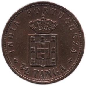 1/2 TANGA 1901 INDE PORTUGAISE / PORTUGUESE INDIA  - MCMI - Imagen 1 de 2