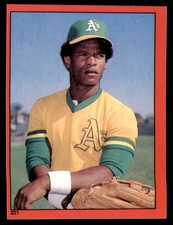 1982 O-Pee-Chee Stickers Rickey Henderson #221