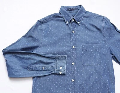 Camisa con botones índigo de recepción GANT para hombre de manga larga talla ... - Imagen 1 de 4