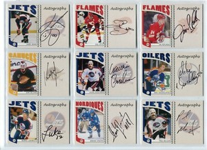2004-05 ITG Franchises Canadian Autographs  #JOT Joel Otto  Set Break