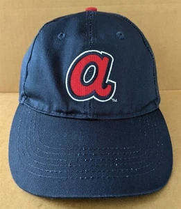 Atlanta Braves Navy Blue MLB Lowercase Small a Baseball Hat Cap Snapback Adult - Picture 1 of 6