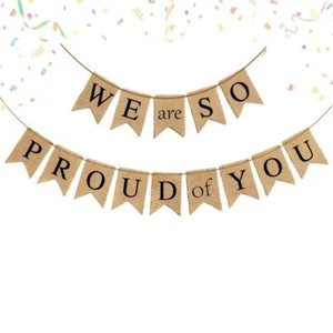 We Are So Proud of You Banner Graduation Banner Congratulations Banner Gradua... - Picture 1 of 8