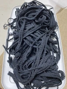 Black Texture -Cut Size #6 - 100% Wool Fabric for Rug Hooking - Picture 1 of 1