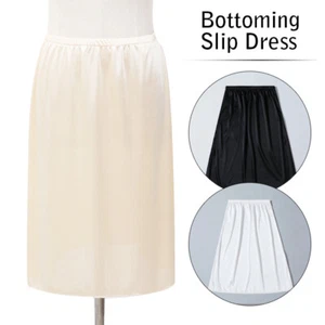 Ladies Half Slip Underskirt Petticoat Inner Underwear Bottomed Skirt 20" long - Picture 1 of 14