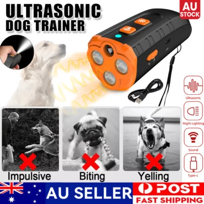 ANTI BARK DEVICE ULTRASONIC DOG BARKING CONTROL STOP REPELLER TRAINER TRAIN TOOL - image 1 of 4