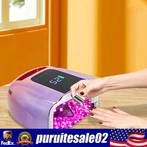 Asciuga Gel Unghie Ricaricabile Senza Fili Lampada Unghie UV Wireless Led Nail Manicure 96W - Foto 1 di 18