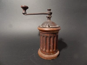 ANTICO CUCINA RARO MACINA CAFFE' LATTA E LEGNO COFFEE GRINDER - Foto 1 di 6