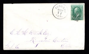 MOMEN: US STAMPS #136A I GRILL USED ON COVER SCARCE PF CERT LOT #86076 - Picture 1 of 3