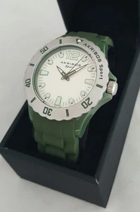 Akribos XXIV AK536GN Unisex 43mm Quartz Sports Watch in GREEN *NEW+SHIPS FREE* - Picture 1 of 10