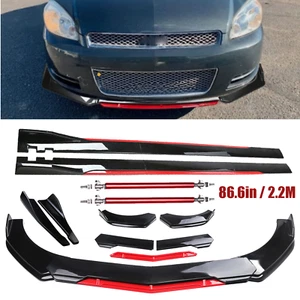 For Chevrolet Impala Limited Front Bumper Lip Splitter Spoiler Side Skirt Glossy - Picture 1 of 21