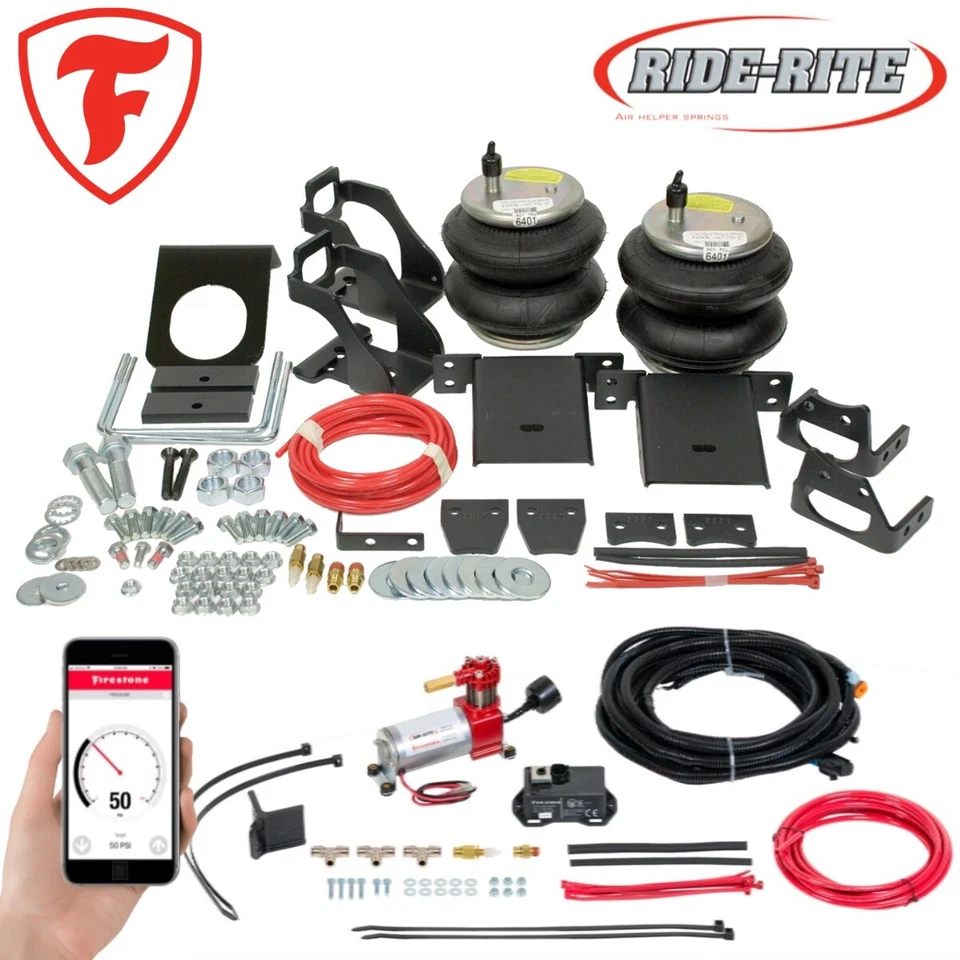 Compresor de aire inalámbrico Firestone 2400 Ride Rite Bags para Ford F250 F350 4x4 Foto 1 de 4