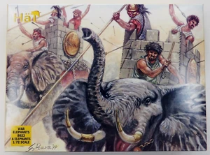 HAT SOLDATINI 1/72 - Roman Wars - 8023 War Elephants 6 Elephants and 18 figures - Imagen 1 de 1