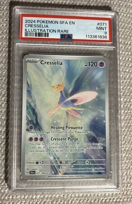 Cresselia 071/064 Sv: Shrouded Fable Holo PSA 9 Illustration Rare Graded Pokemon - Image 1 of 2