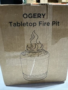 Ogery Stainless Steel Tabetop Fire Pit with Stand and Travel Bag - Picture 1 of 4