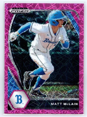 2021 Panini Prizm Draft Picks Baseball Pink Velocity Prizm Matt McLain PDP17 - Image 1 of 2