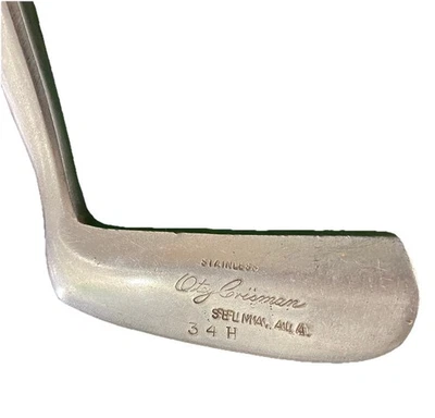 Putter Otey Crisman 34H 1964 Penny Selma ALA eje de nogal 34,5 diestro agarre de cuero Foto 1 de 4
