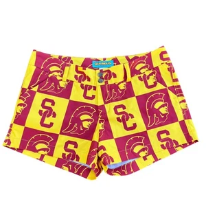 Loudmouth donna USC trojan pantaloncini a quadri golf abbigliamento sportivo donna taglia 8 - Foto 1 di 10