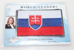 Decision 2020 World Leaders Flag Patch Zuzana Caputova Slovakia Card #WL090 - Picture 1 of 2