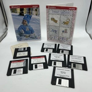 Husqvarna Viking Embroidery Designs Sampler Floppy Disks Lot Designer 1 - Picture 1 of 18
