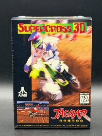 Super Cross 3D Atari Jaguar 64 BIT Sealed New Authentic W/ Hangtab