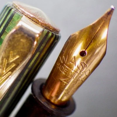 Обслуживаемая перьевая ручка SHEAFFER WASP CLIPPER •зеленая • SHEAFFER 14K Gold Flex M новая в коробке - Изображение 1 из 4