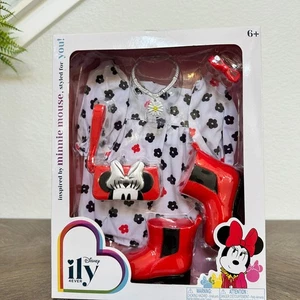 Nuovo Disney ILY 4EVER Fashion Accessory Pack Minnie Mouse Inspired 18" stivali bambola - Foto 1 di 7