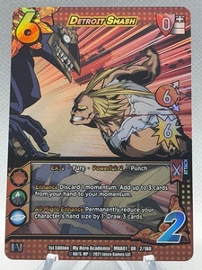 Detroit Smash - MHA01 UR 2/180 - My Hero Academia CCG - 1st Edition Foil - Bild 1 von 2