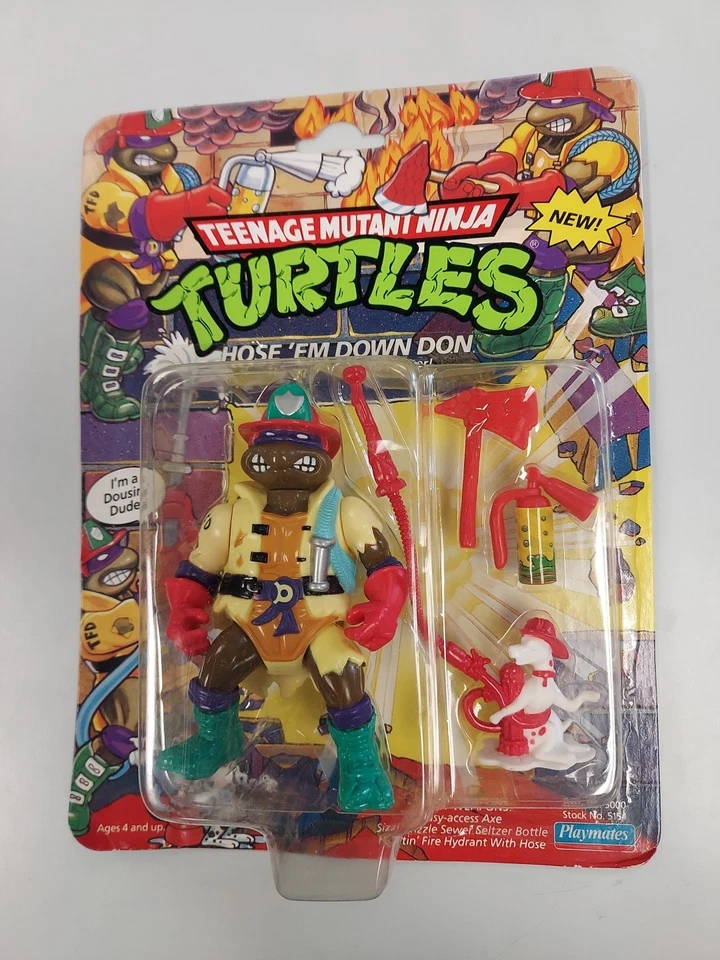 Vintage 1991 Teenage Mutant Ninja Turtles Hose Em Down Don Playmates New - Image 1 of 4