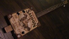 WEEKLYHOUSE CIGAR BOX GUITAR ACOUSTIC ELECTRIC 3 STRING  WATCH A VIDEO DEMO c