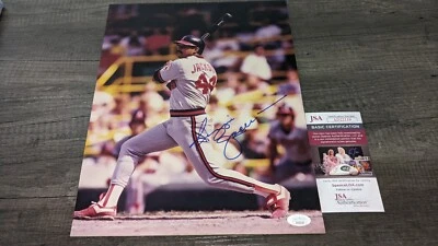 Reggie Jackson California Angels Signed 11x14 Photo JSA Certified - Image 1 of 4