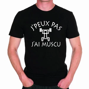 T-shirt HOMME J'PEUX PAS J'AI MUSCU - Imagen 1 de 1