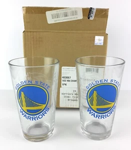 2 Stück Golden State Warriors 2015 Glas 16oz Pint Finale Champions Basketball - Bild 1 von 5