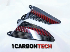 PROTECTORES DE TACÓN DE FIBRA DE CARBONO DUCATI 848 1098 1198 HECHOS CON HÍBRIDO KEVLAR - Imagen 1 de 5